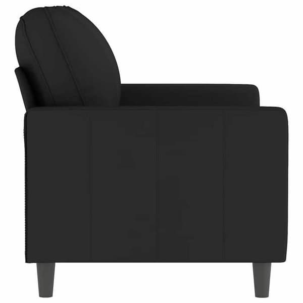 Maison Exclusive - Musta 2-paikkainen sohva 120 cm Sametti