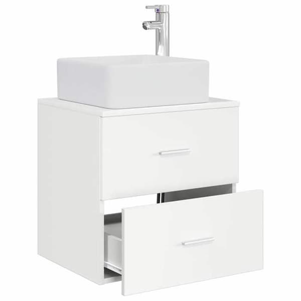 Maison Exclusive - Väggmonterad handfat vanity Vit 53 x 34,5 x 63 cm