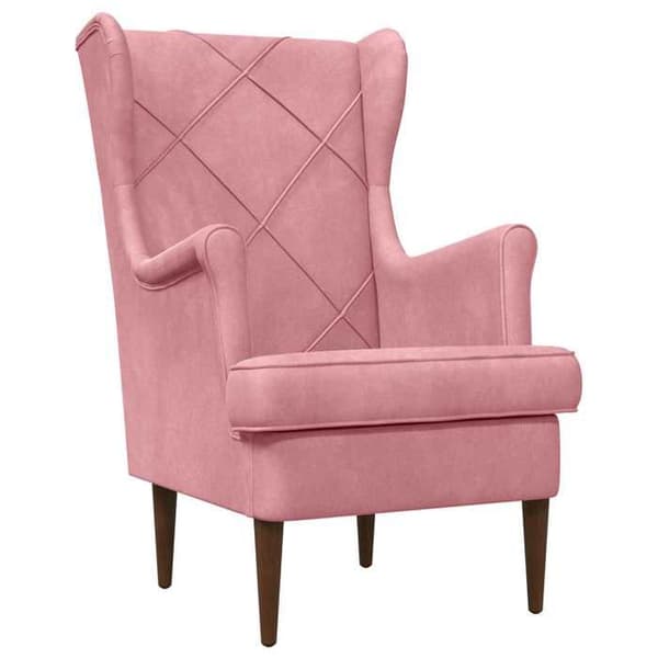 Maison Exclusive - Fåtölj i Rosa Sammet