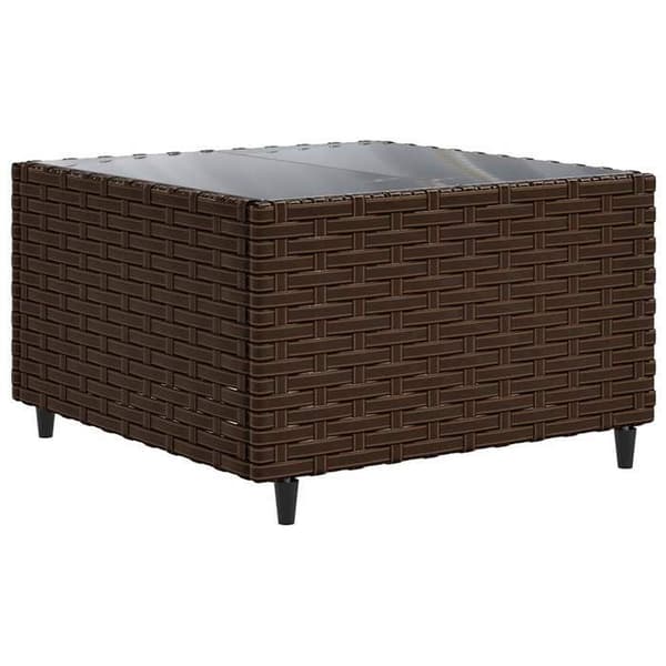 Maison Exclusive - Trädgårdsmöbler med kuddar 7 delar brun flätad resin
