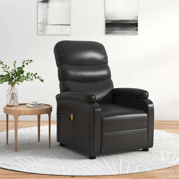 Maison Exclusive - Sort Massage Stole i Kunstlæder