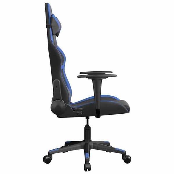 Maison Exclusive - Svart och blå spelstol i konstläder