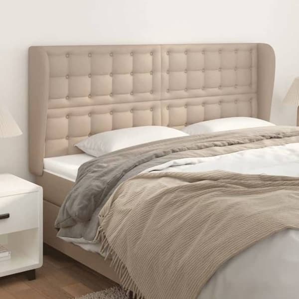Maison Exclusive - Päätylevy korvilla Cappuccino 183x23x118/128 cm