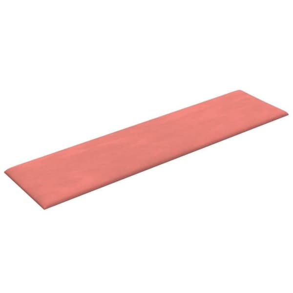 Maison Exclusive - Väggsänggavel 12 pc Rosa Sammet