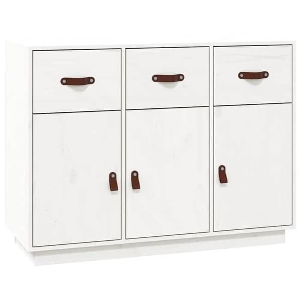 Maison Exclusive - Buffé Vit 100x40x75 cm Massivt furu Vit
