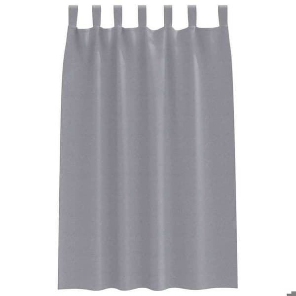 Mørklægningsgardiner - EKSKLUSIV HUS - 175 x 140 cm (2 stk) - Lys grå - Med ringe - Blokerer 80–90% lys Ljusgrått