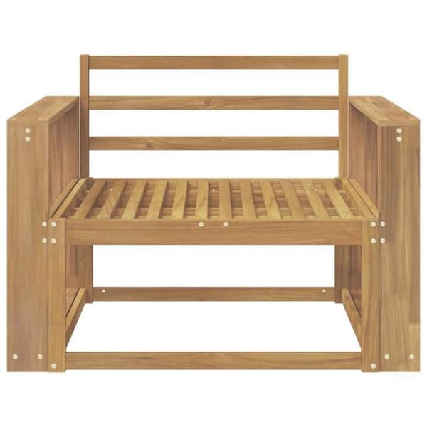 Maison Exclusive - Sofa til udendørs brug i massiv hvid akacietræ Vit