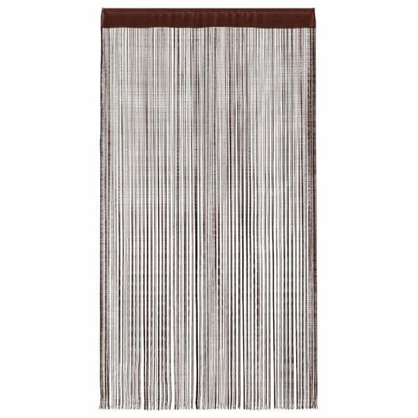 Gardiner i tråd - Eksklusivt hus - Brun - 100 x 250 cm - Polyester - Sæt af 2 brun