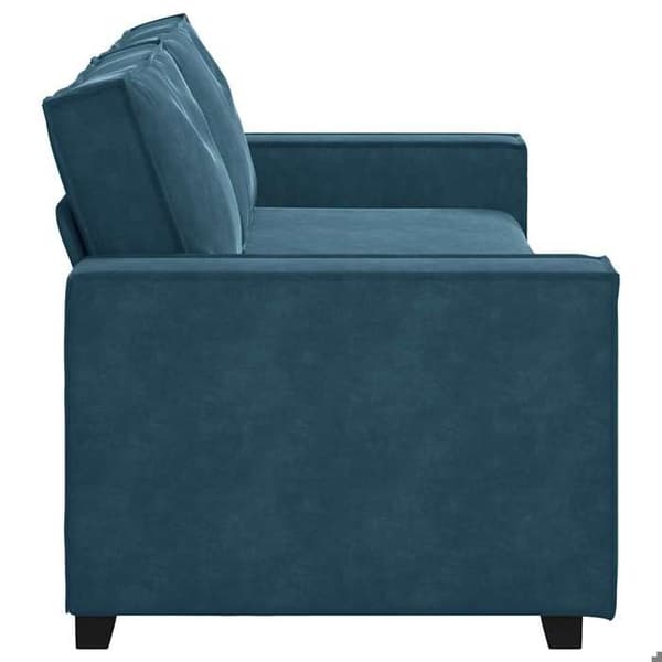 Maison Exclusive - Soffa 3-sits Blå 220x78x84 cm Sammet Blå