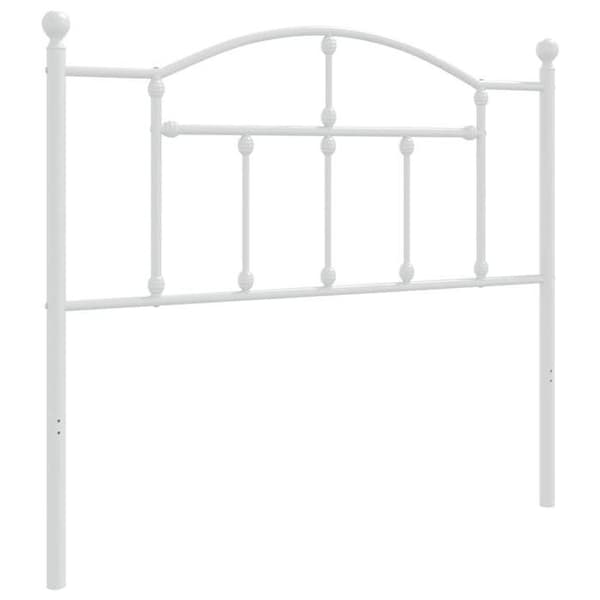 Maison Exclusive - Erstatnings hovedgærde metal hvid 100 cm