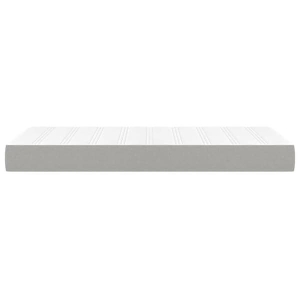 Maison Exclusive - Madras med pocketfjedre, medium fasthed, lys grå 90x190x20cm, stof