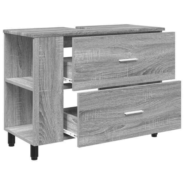 Maison Exclusive - Sonoma grå badeværelsesvaskenhed 80 x 35 x 60 cm