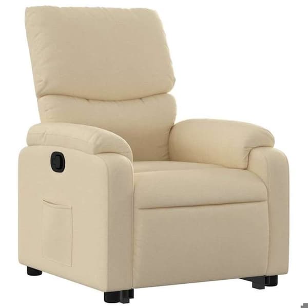 Maison Exclusive - Recliner Fåtölj Creme Tyg