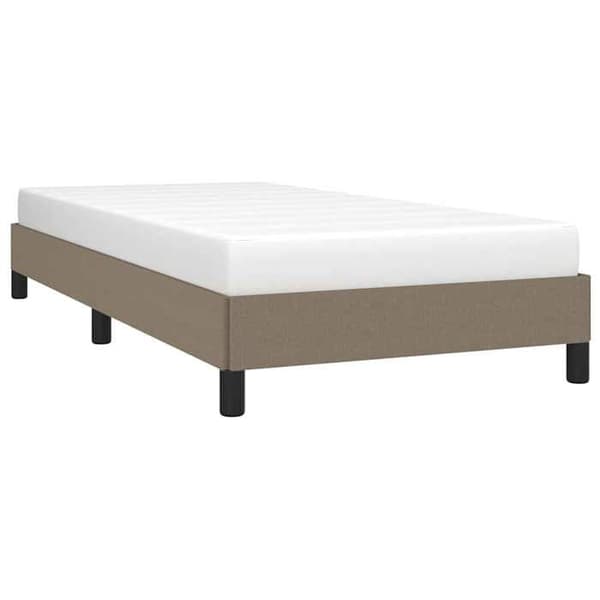 Maison Exclusive - Sengestel uden madras taupe 90x190 cm stof
