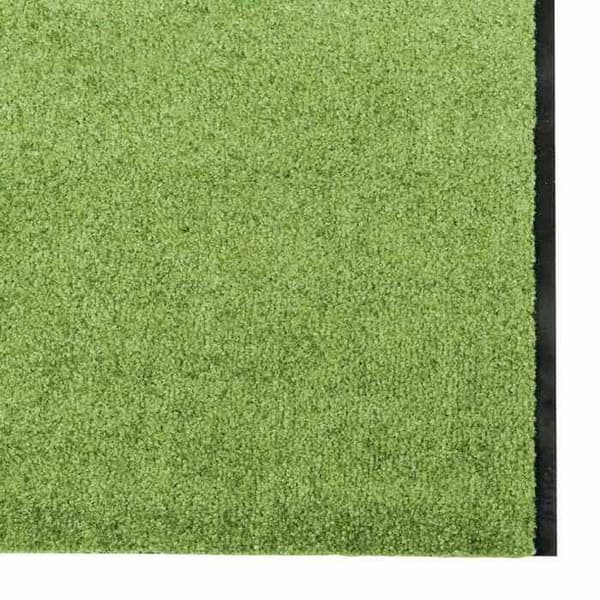 Maison Exclusive - Indgangsmatte Grøn og Sort 120 x 400 cm 100% Polyamid