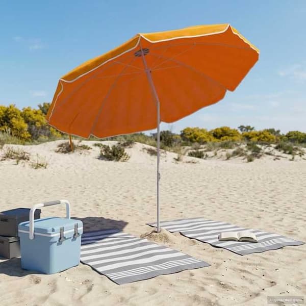 Maison Exclusive - Trädgårdsparasol 240 cm polyester 170T Orange
