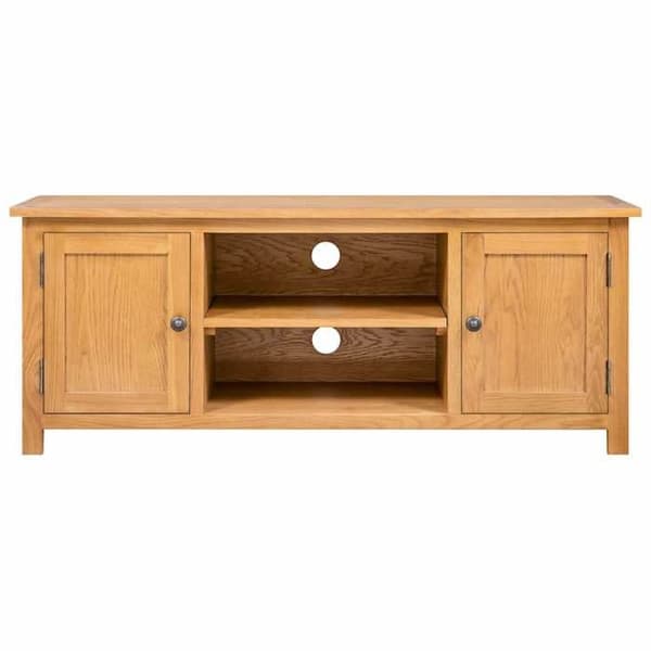 Maison Exclusive - TV-møbel 110x35x44 cm i massiv egetræ