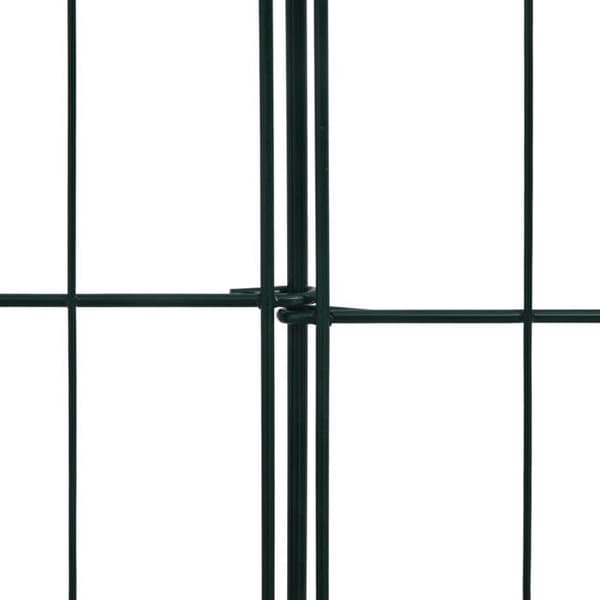 Maison Exclusive - Trädgårdsstängselset 115x79 cm grön Grön
