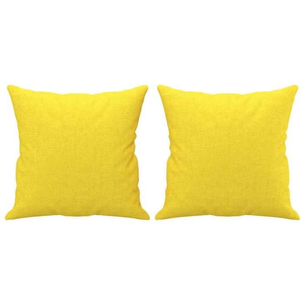 Maison Exclusive - Sæt af 2 sofaer med lysegule puder i stof