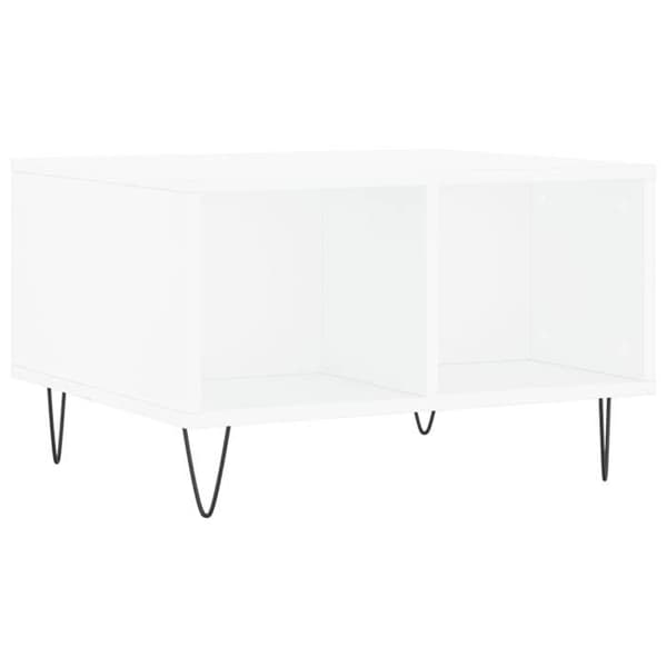 Maison Exclusive - Låg bord Vit 60x50x36,5 cm Ingenjörsträ Vit