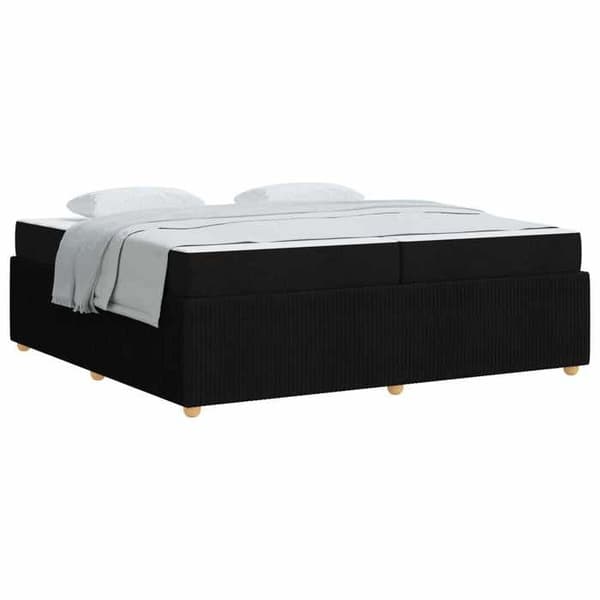 Maison Exclusive - Sängram Svart 200 x 200 cm tyg