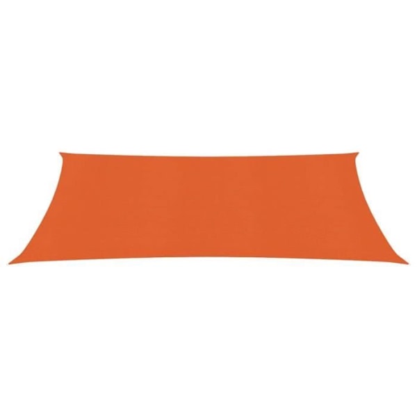 Skuggsegel 160 g/m² Orange 2x5 m HDPE [cm] Orange