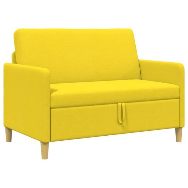 Maison Exclusive - Soffa med förvaring Ljusgul 122 x 78 x 87 cm Polyester Ljus gul