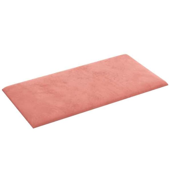 Maison Exclusive - Väggsänggavel 12 pc Rosa Sammet