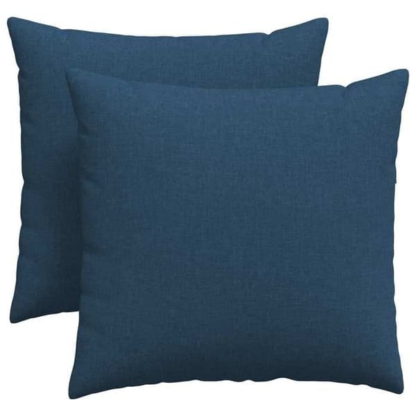Soffkuddar - EXKLUSIVT HEM - 2 stycken - Enfärgad blå - 45 x 45 cm - Dragkedjefodral Blå
