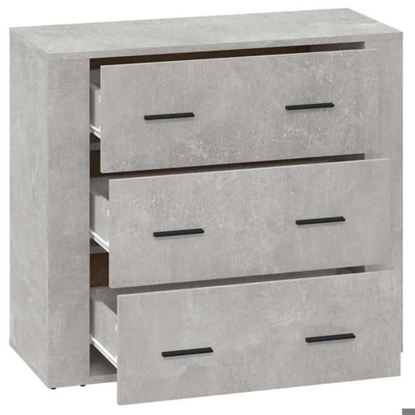 Maison Exclusive - Buffé Grå betong 80x33x70 cm Ingenjörsträ