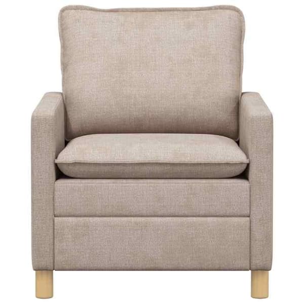 Sofa - EKSKLUSIV HUS - 76×81×87,5 cm - Beige - Polyester - Justerbare armlæn beige