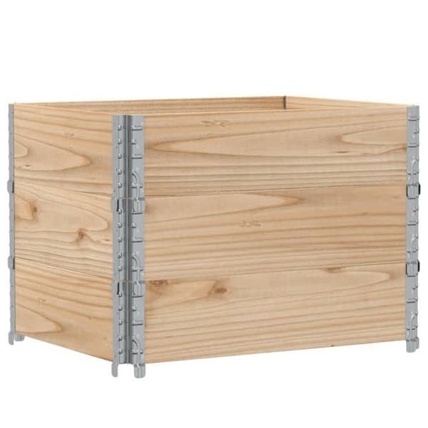 Maison Exclusive - Blomlåda 80x60 cm massiv furu