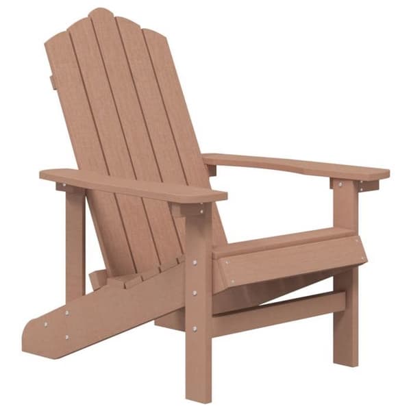 Trädgårdsstolar - EXKLUSIVT HEM - Adirondack - PEHD - 2-pack - Brun brun