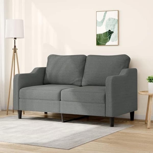 Maison Exclusive - 2-personers sofa i mørkegrå 140 cm stof