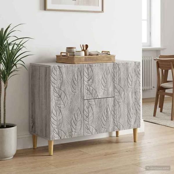 Maison Exclusive - Buffet Sonoma grå 89 x 34,5 x 60 cm Ingeniørtræ