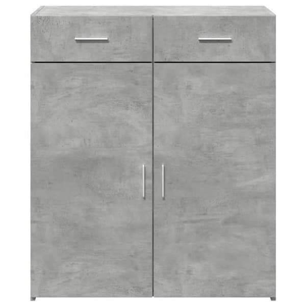 Maison Exclusive - Buffet grå beton 80x42,5x93 cm ingeniørtræ