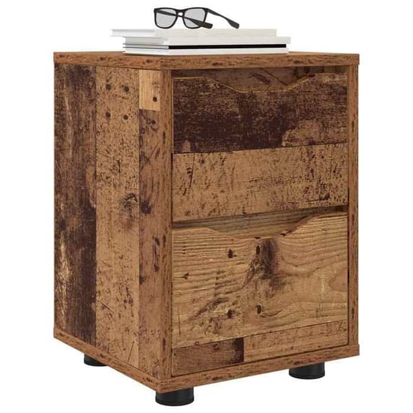 Maison Exclusive - Natborde 2 stk. Antik Træ 30,5 x 30 x 43 cm