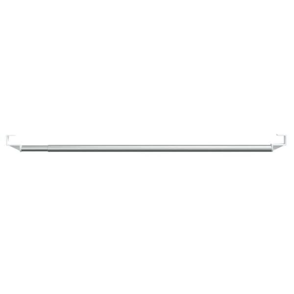 Maison Exclusive - Gardinstänger 2 st vit och silver 40-60 cm aluminium vit och silver