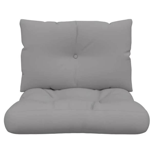 Maison Exclusive - Palettkuddar set om 2 grå tyg