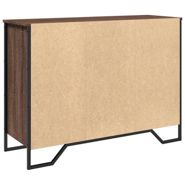 Maison Exclusive - Buffé ek brun 101x35,5x74,5 cm ingenjörsträ