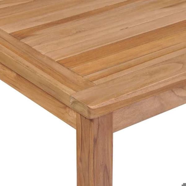 Maison Exclusive - Havebord 200x100x77 cm Solid teaktræ Varm färg (naturlig teak, vattenbas