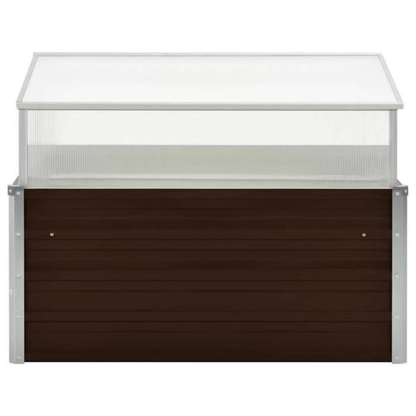 Maison Exclusive - Serre Marron 100 x 100 x 85 cm Galvaniserat stål
