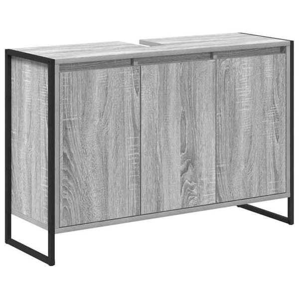 Maison Exclusive - Badeværelsesskab Grå Sonoma 90 x 30 x 60 cm