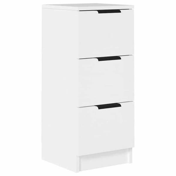 Maison Exclusive - Hvid Buffet 30x30x70 cm Ingeniørtræ Vit