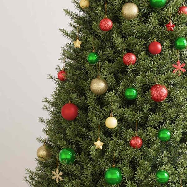 Maison Exclusive - Set med julkulor 112 st röd grön guld polystyren