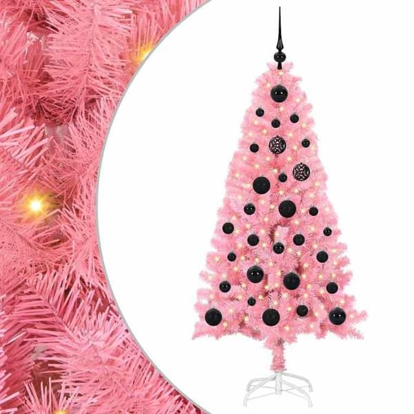 Maison Exclusive - Rosa Juletræ 150 cm PVC Ros