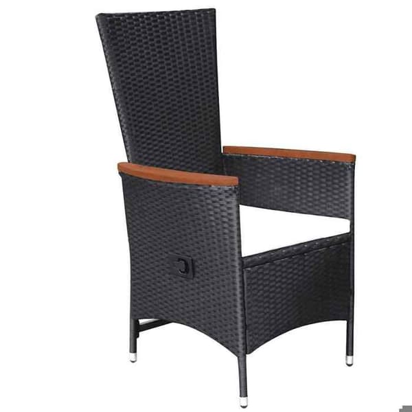 Maison Exclusive - Have spisebordssæt 3 dele Sort Svart
