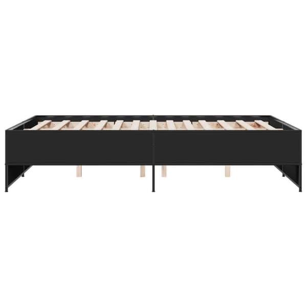 Maison Exclusive - Sengestel uden madras sort 140x190 cm