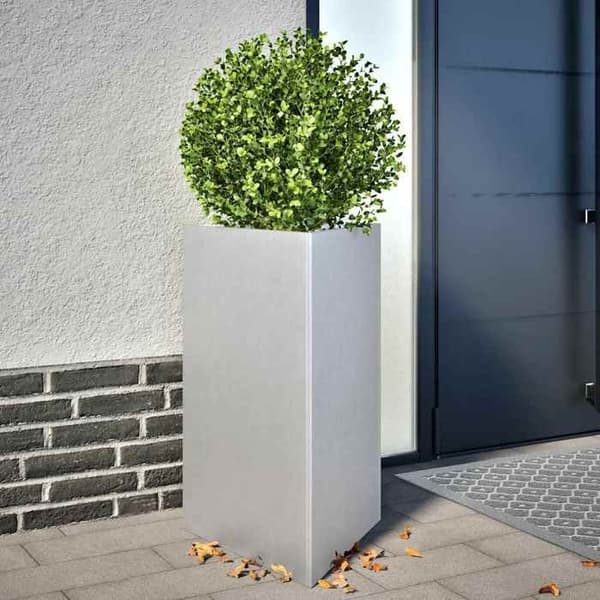 Maison Exclusive - 2 st triangulära krukor 50x43x75 cm i galvaniserat stål