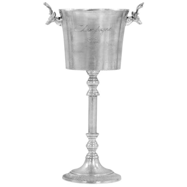 Maison Exclusive - Champagnehink i solid aluminium 39x29x71 cm Silverfärgad silver-